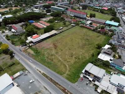 ขาย - ที่ดินผังส้มแปลงสี่เหลี่ยมสวย ติดถนนหลัก 1317 เนื้อที่ 9-0-21 ไร่ สันกำแพง จ.เชียงใหม่, เชียงใหม่