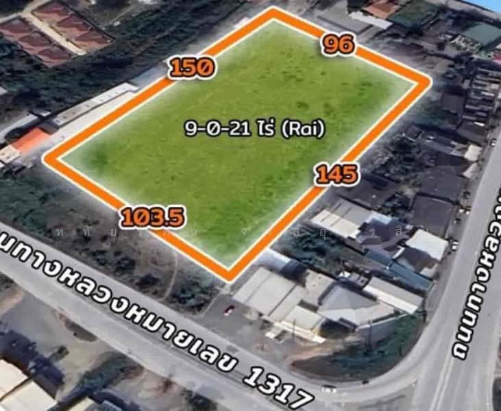 ที่ดินผังส้มแปลงสี่เหลี่ยมสวย ติดถนนหลัก 1317 เนื้อที่ 9-0-21 ไร่ สันกำแพง จ.เชียงใหม่, เชียงใหม่, ชม.1317, แช่ช้าง, สันกำแพง, เชียงใหม่, 14,484 ตร.ม., ที่ดิน ขาย, โดย หทัยรัตน์ จรัสอุไรสิน, 500435714 - DDproperty.com