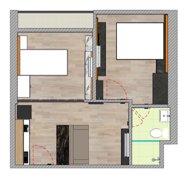 Life Sukhumvit 48, Bangkok, Soi Sukhumvit 48, Phra Kanong, Khlong Toei, Bangkok, 2 Bedrooms, 40 sqm, Condo For Rent, by Pattada Letikul, 500435890 - DDproperty.com