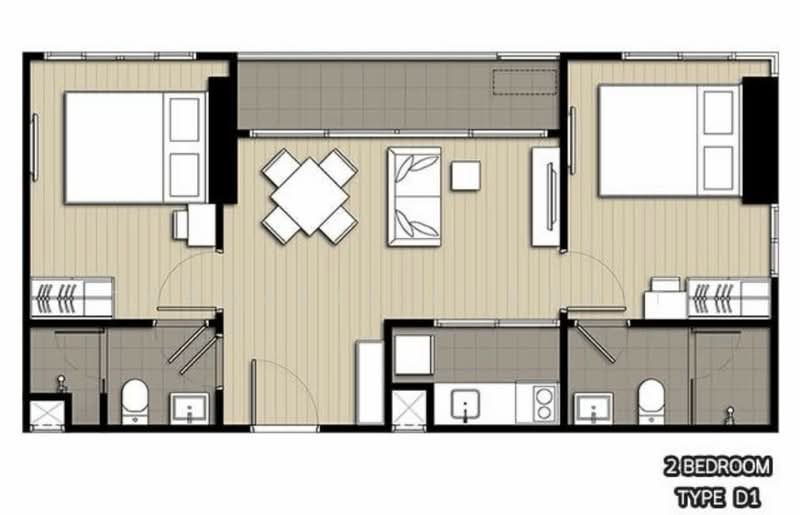 IDEO O2 Bangna, Bangkok, 195 Sanphawut Road, Bang Na Tai, Bang Na, Bangkok, 2 Bedrooms, 53 sqm, Condo For Sale, by Thanakit Pongpit, 500436269 - DDproperty.com