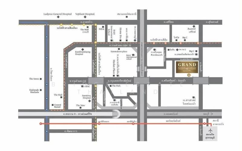 Grand Bangkok Boulevard Krungthepkritha, Bangkok, Srinakarin-Romklao Road, Khlong Sam Prawet, Lat Krabang, Bangkok, 5 Bedrooms, 604 sqm, Single Detached House For Sale, by Bridge Estate Thailand, 500437457 - DDproperty.com