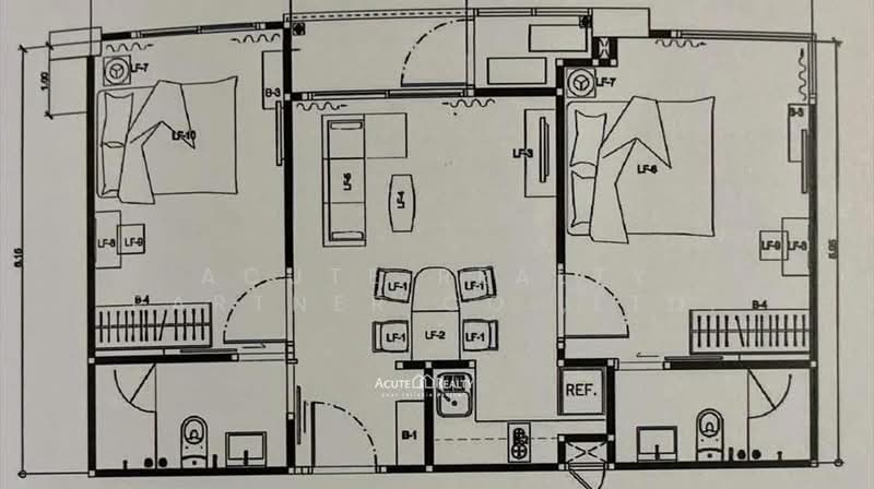 Whizdom Punnawithi Station, Bangkok, Soi Phongwet Anuson 1, Bang Chak, Phra Khanong, Bangkok, 2 Bedrooms, 62 sqm, Condo For Sale, by Acute Realty Partner Co.,Ltd., 500438351 - DDproperty.com