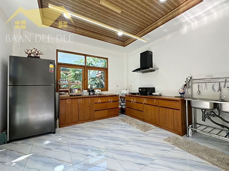A house for rent near Kad Farang, Chiang Mai Rental Price: 85,000 THB / month Property ID: No.14H861, Chiang Mai, Nong Kaeo, Hang Dong, Chiang Mai, 4 Bedrooms, 200 sqm, Single Detached House For Rent, by Baandeedee Chiangmai, 500438544 - DDproperty.com