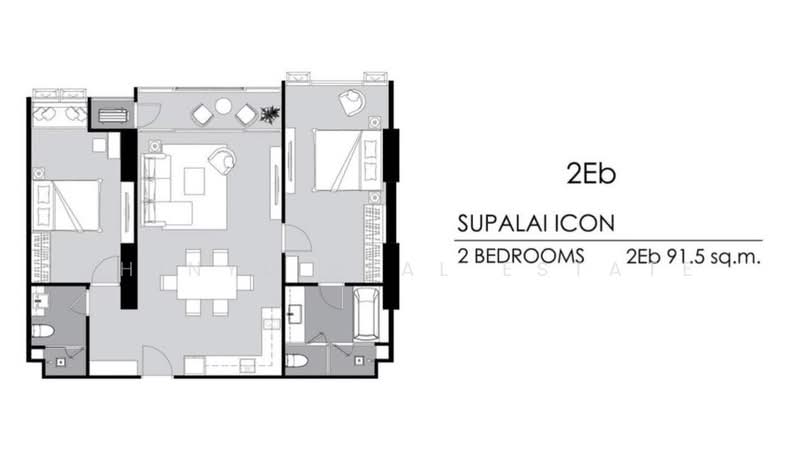 Supalai Icon Sathorn : ศุภาลัย ไอคอน สาทร, กรุงเทพ, ถนนสาทรใต้, ทุ่งมหาเมฆ, สาทร, กรุงเทพ, 92 ตร.ม., คอนโด ให้เช่า, โดย Shinyu Real Estate, 500438993 - DDproperty.com