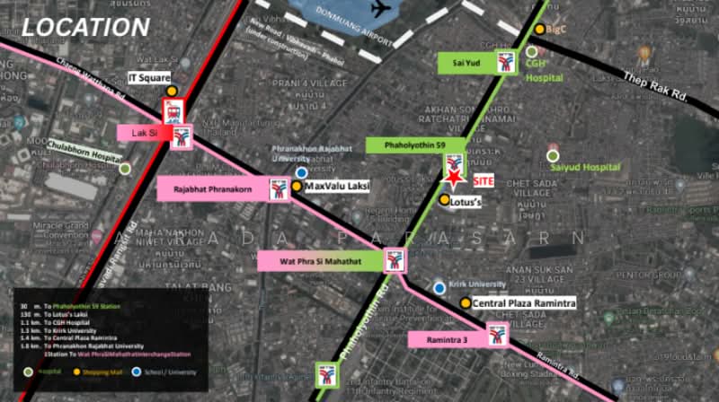พหลโยธิน 59, Bangkok, Don Mueang, Bangkok, , 1,952 sqm, Land For Rent, by Airada Parasarn, 500439209 - DDproperty.com