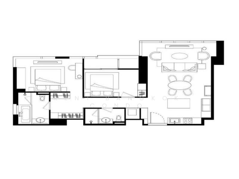 La Clef Bangkok by The Crest Collection, Bangkok, Phra Kanong, Khlong Toei, Bangkok, 2 Bedrooms, 1 sqm, Apartment For Rent, by Rent Bangkok Condo, 500440051 - DDproperty.com