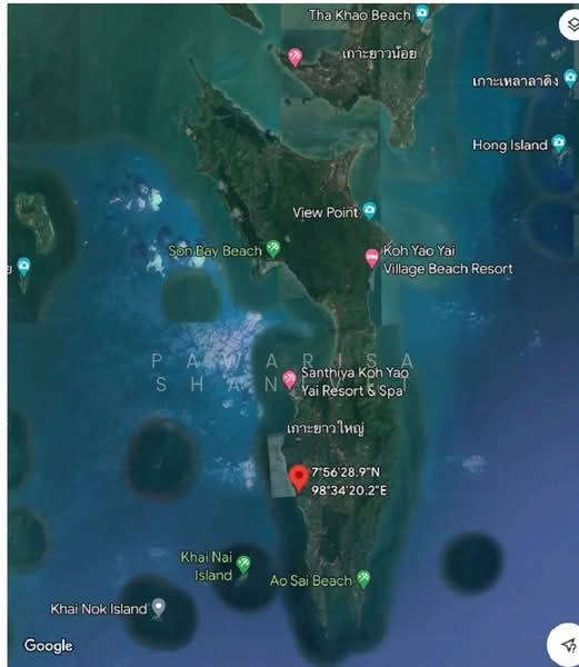 12 rai of land on Koh Yao Yai, Phang Nga Province, Phangnga, Phru Nai, Ko Yao, Phangnga, , 19,404 sqm, Land For Sale, by Pawarisa Shanivet, 500440561 - DDproperty.com