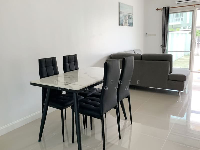 Townhome for rent near CentralPlaza Chiang Mai Airport, Rental Price: 20,000 THB / month No.1H218, Chiang Mai, Chang Klan, Muang Chiang Mai, Chiang Mai, 3 Bedrooms, 110 sqm, Townhouse For Rent, by Baandeedee Chiangmai, 500440584 - DDproperty.com