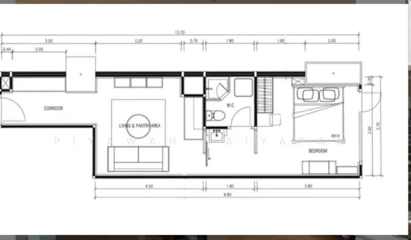 Chamchuri Square Residence : จามจุรี เรสซิเดนซ์, กรุงเทพ, พระราม 4, ปทุมวัน, กรุงเทพ, 43 ตร.ม., คอนโด ให้เช่า, โดย Piyawan Maiyapan, 500441822 - DDproperty.com