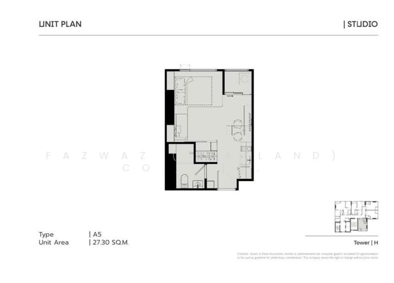 COBE Ratchada-Rama 9, Bangkok, Thiam Ruammit Road, Huai Khwang, Bangkok, Studio, 27 sqm, Condo For Sale, by Fazwaz (Thailand) Co., Ltd., 500441836 - DDproperty.com