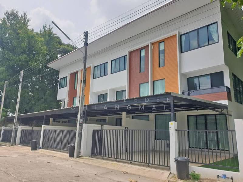 Townhome for rent near Sarasas Witaed Lanna School, Rental Price: 28,000 THB / month No.9H259, Chiang Mai, Mae Hia, Muang Chiang Mai, Chiang Mai, 3 Bedrooms, 110 sqm, Townhouse For Rent, by Baandeedee Chiangmai, 500442811 - DDproperty.com