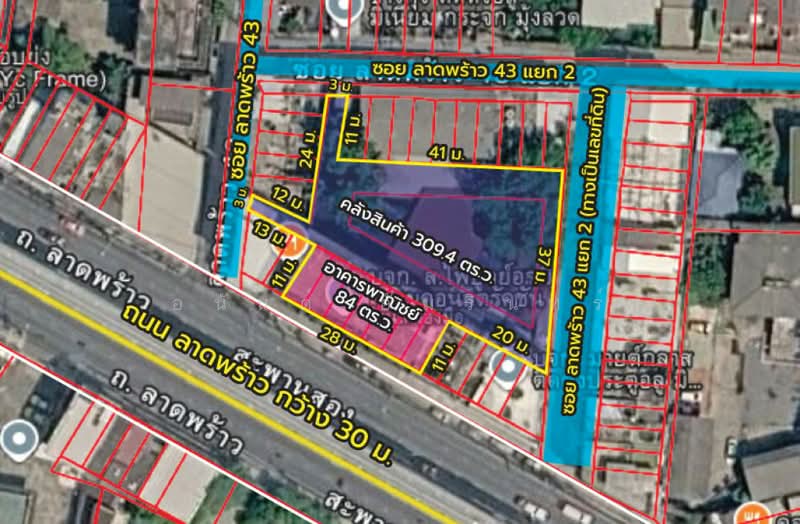 ขายที่ดินพร้อมสิ่งปลูกสร้าง 0 ไร่ 3 งาน 89 ตร.ว. ติด ถ.ลาดพร้าว ใกล้ MRT ภาวนา, Bangkok, Samsen Nok, Huai Khwang, Bangkok, , 1,556 sqm, Land For Sale, by อนันต์ อัมรินทร์, 500444083 - DDproperty.com