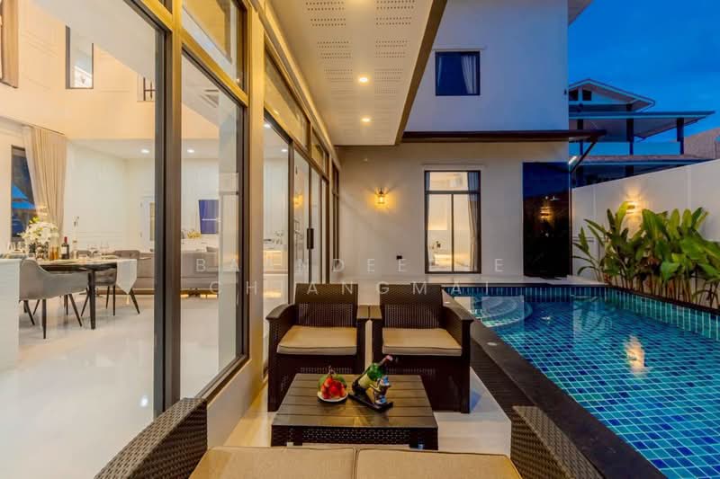 Luxury Pool Villa for Rent near Big C Mae Hia, Chiang Mai Rental Price: 100,000 THB / month No.9P029, Chiang Mai, Pa Daet, Muang Chiang Mai, Chiang Mai, 4 Bedrooms, 200 sqm, Single Detached House For Rent, by Baandeedee Chiangmai, 500444292 - DDproperty.com