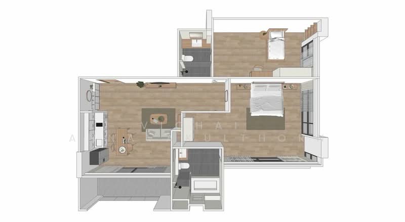 The Natural Place Suite, Bangkok, Rama 4, Thung Maha Mek, Sathon, Bangkok, 2 Bedrooms, 125 sqm, Condo For Rent, by Vichai  Annavakulthorn, 500445071 - DDproperty.com