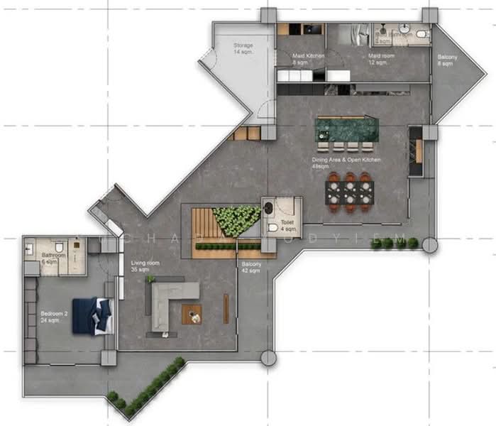 The Waterford Park, Bangkok, Soi Sukhumvit 53, Khlong Tan Nua, Watthana, Bangkok, 3 Bedrooms, 473 sqm, Condo For Sale, by Suchada Yodyiem, 500445870 - DDproperty.com
