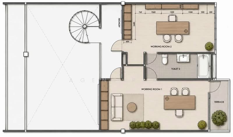 Private Garden view Duplex Office ออฟฟิศ 2 ชั้น ให้เช่าย่านอารีย์ ใกล้บีทีเอส (SPSAD4103), กรุงเทพ, สามเสนใน, พญาไท, กรุงเทพ, 150 ตร.ม., สำนักงาน ให้เช่า, โดย Agent Pla, 500447057 - DDproperty.com