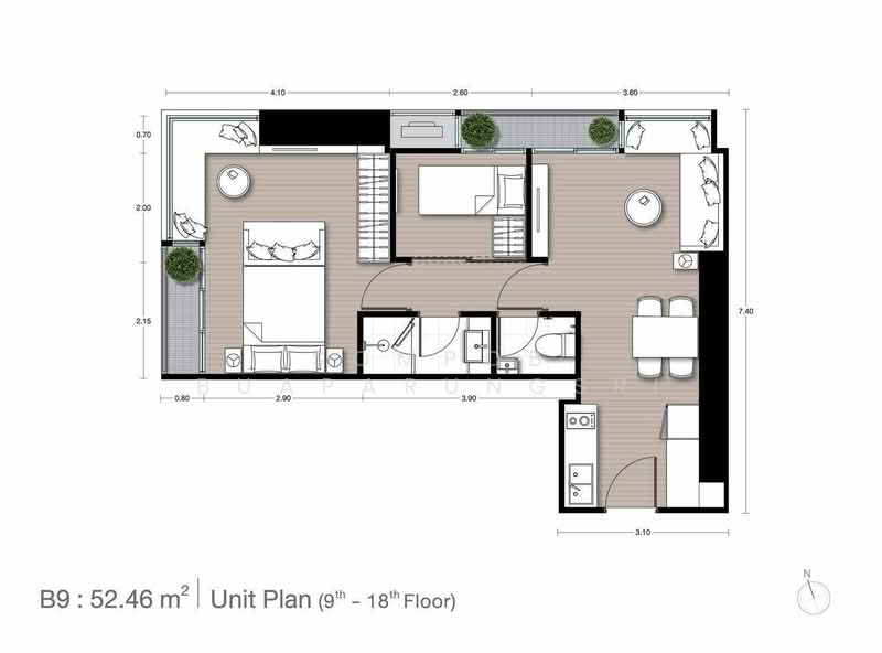 Noble Form Thonglor, Bangkok, Sukhumvit 55, Khlong Tan Nua, Watthana, Bangkok, 1 Bedroom, 52 sqm, Condo For Rent, by Sompob Buaparungsri, 500447499 - DDproperty.com