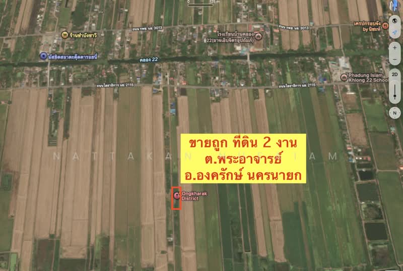ตำบลพระอาจารย์, นครนายก, พระอาจารย์, องครักษ์, นครนายก, 800 ตร.ม., ที่ดิน ขาย, โดย Nattakan nueaiam, 500447916 - DDproperty.com