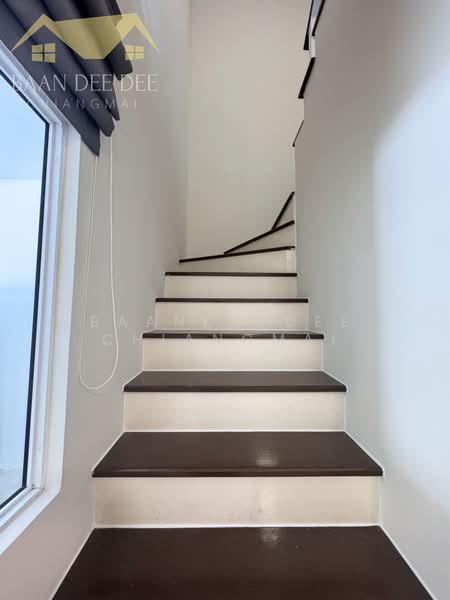 Townhome for rent near Big C Don Chan, Chiang Mai Rental Price: 15,000 THB / month No.7H122, Chiang Mai, Tha Sa La, Muang Chiang Mai, Chiang Mai, 3 Bedrooms, 110 sqm, Townhouse For Rent, by Baandeedee Chiangmai, 500448717 - DDproperty.com