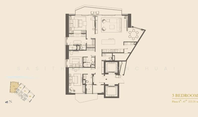 The Residences At Mandarin Oriental : เดอะ เรสซิเดนซ์ แอท แมนดาริน โอเรียนเต็ล, กรุงเทพ, 117 ถนนเจริญนคร, คลองต้นไทร, คลองสาน, กรุงเทพ, 223 ตร.ม., คอนโด ขาย, โดย Sasithon Phonchuai, 500450273 - DDproperty.com