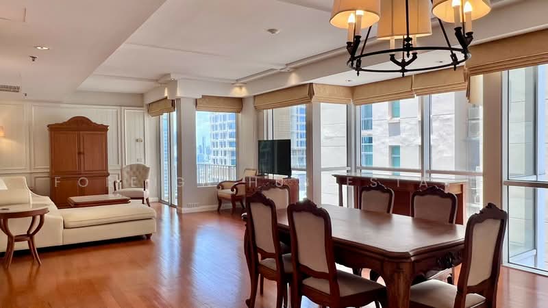 Langsuan Ville, Bangkok, 50 Soi Langsuan, Lumphini, Pathum Wan, Bangkok, 2 Bedrooms, 161 sqm, Condo For Rent, by Foreign Hub Estate, 500450426 - DDproperty.com
