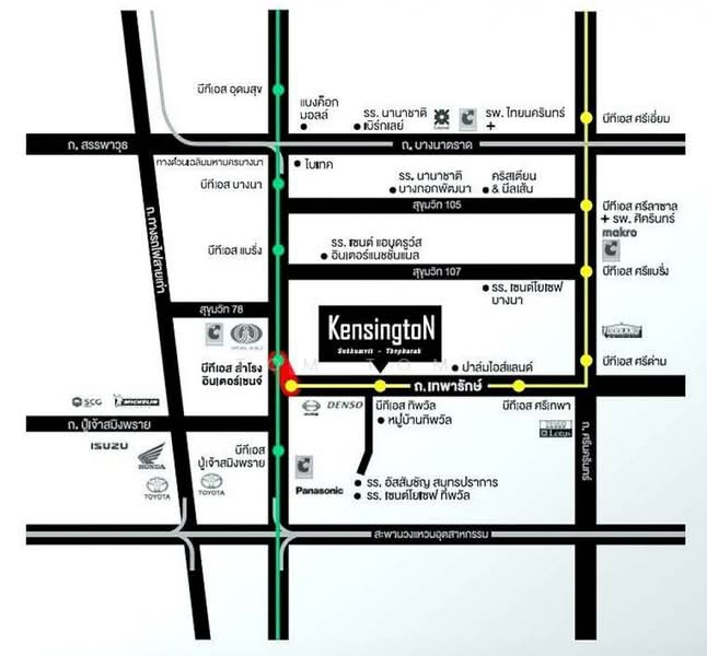 Kensington Sukhumvit-Theparak, Samut Prakan, Thepharak Road, Thepharak, Muang Samut Prakarn, Samut Prakan, 2 Bedrooms, 32 sqm, Condo For Sale, by TOM TOM, 500450683 - DDproperty.com