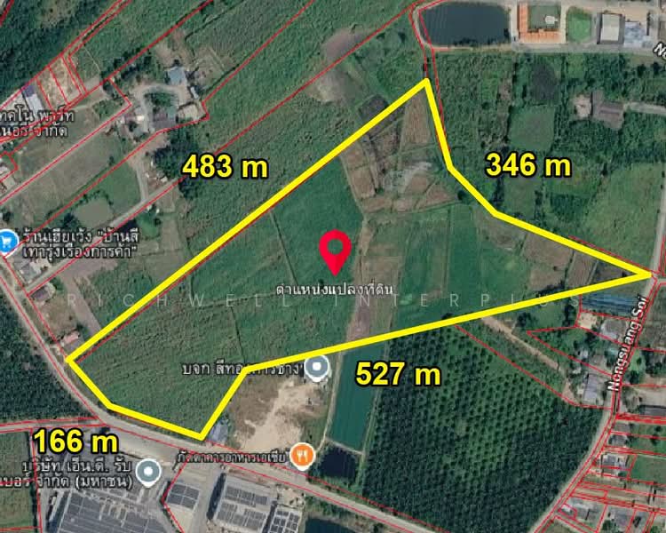 Land for sale in Nong Irung, 52 rai, adjacent to a concrete road, 600 meters from Charuwan 349 Road, Chon Buri (Pattaya), Nong I-run, Ban Bung, Chon Buri (Pattaya), , 83,796 sqm, Land For Sale, by RICHWELL INTERPLUS, 500451192 - DDproperty.com
