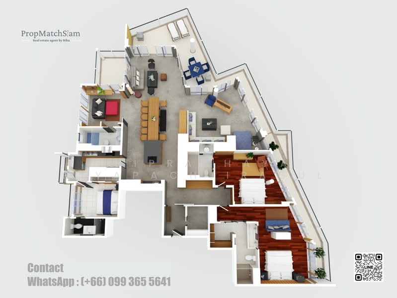 Baan Ploen Talay, Phetchaburi, 815 Mung Talay Rd., Cha-am, Cha-Am, Phetchaburi, 2 Bedrooms, 288 sqm, Condo For Sale, by Thiprachaya Piyapachjiragul, 500451634 - DDproperty.com