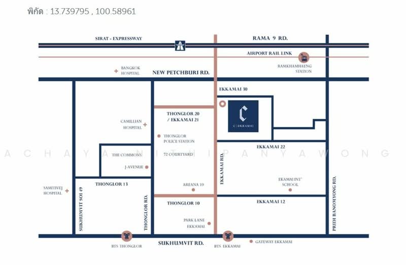 C Ekkamai, Bangkok, 888 Soi Sukhumvit 63, Sukhumvit Road, Khlong Tan Nua, Watthana, Bangkok, 1 Bedroom, 31 sqm, Condo For Rent, by Achaya Nithipanyawong, 500452472 - DDproperty.com