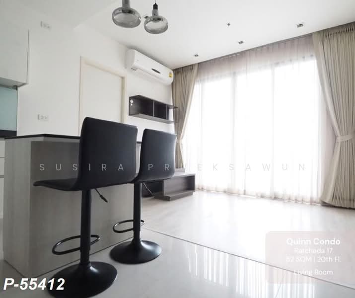 Quinn Ratchada 17, Bangkok, 454 456 Soi Inthara Mari 45, Din Daeng, Bangkok, 1 Bedroom, 52 sqm, Condo For Rent, by Susira Prueksawun, 500453082 - DDproperty.com