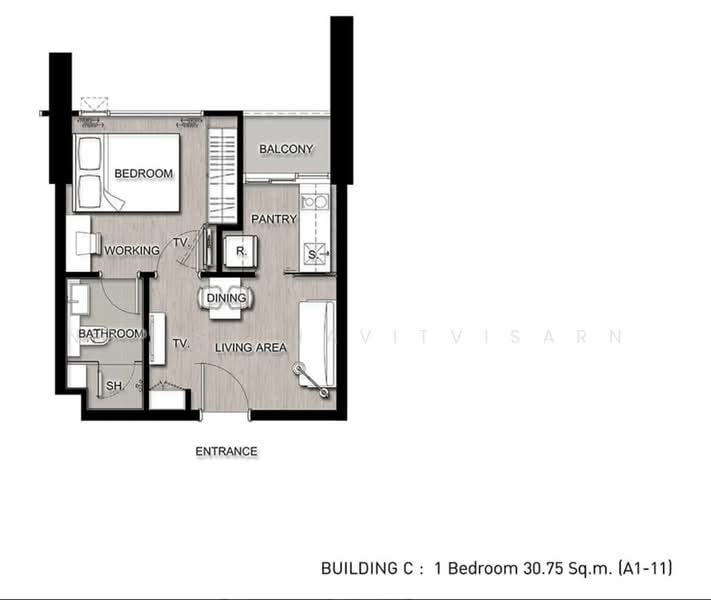 The Saint Residences Ladprao : เดอะ เซนต์ เรสิเดนเซส, กรุงเทพ, 588 ถนนวิภาวดีรังสิต, จอมพล, จตุจักร, กรุงเทพ, 31 ตร.ม., คอนโด ให้เช่า, โดย Nop Satjavitvisarn, 500453449 - DDproperty.com