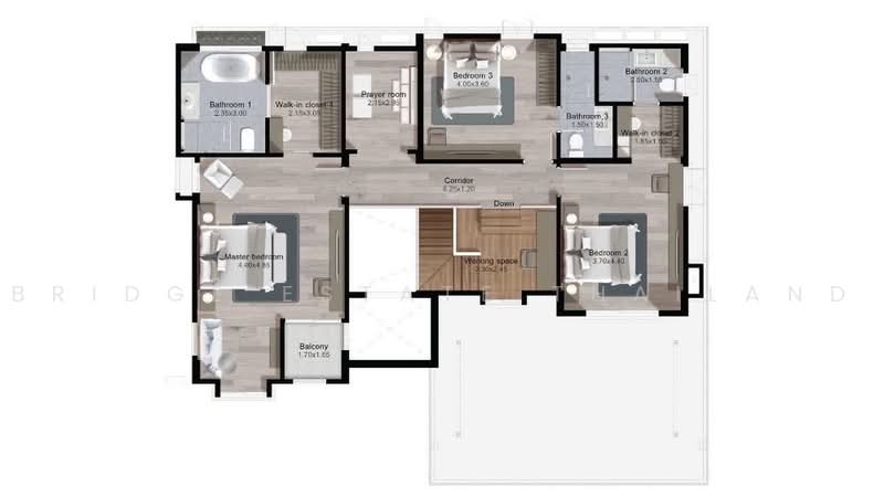 Nantawan Rama 9 - New Krungthepkreetha, Bangkok, Saphan Sung, Bangkok, 4 Bedrooms, 302 sqm, Single Detached House For Sale, by Bridge Estate Thailand, 500454178 - DDproperty.com
