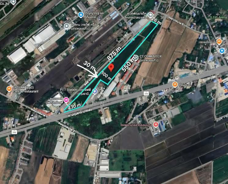 PTE005_ที่ดินลาดหลุมแก้ว ติดPTT, ปทุมธานี, ปทุมธานี บางเลน, ระแหง, ลาดหลุมแก้ว, ปทุมธานี, 47,484 ตร.ม., ที่ดิน ขาย, โดย Khun Sasi, 500455067 - DDproperty.com