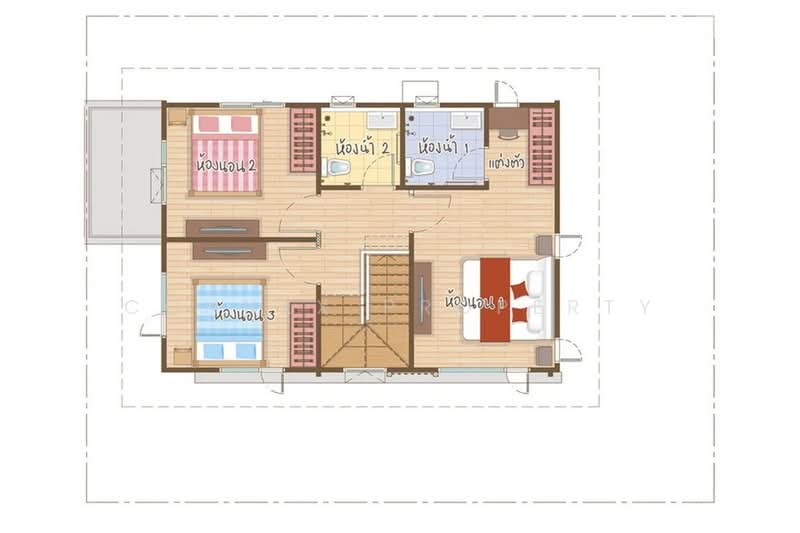 Anasiri Tiwanon-Srisaman, Pathum Thani, Bang Kha Yaeng, Muang Pathum Thani, Pathum Thani, 3 Bedrooms, 136 sqm, Townhouse For Sale, by Connex Property, 500455197 - DDproperty.com