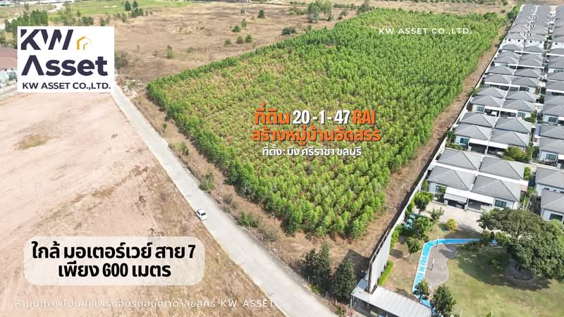 ขายที่ดิน 20-1-47 ไร่ #ใกล้มอเตอร์เวย์สาย7กรุงเทพชลบุรี ที่ตั้ง บึง ศรีราชา ชลบุรี, Chon Buri (Pattaya), Bueng, Si Racha, Chon Buri (Pattaya), , 32,588 sqm, Land For Sale, by Prapassara Muangpin, 500455623 - DDproperty.com