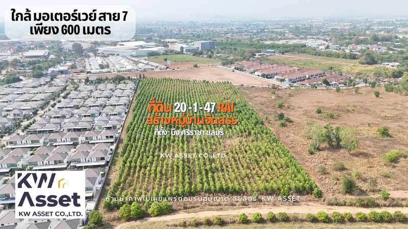 ขายที่ดิน 20-1-47 ไร่ #ใกล้มอเตอร์เวย์สาย7กรุงเทพชลบุรี ที่ตั้ง บึง ศรีราชา ชลบุรี, Chon Buri (Pattaya), Bueng, Si Racha, Chon Buri (Pattaya), , 32,588 sqm, Land For Sale, by Prapassara Muangpin, 500455623 - DDproperty.com