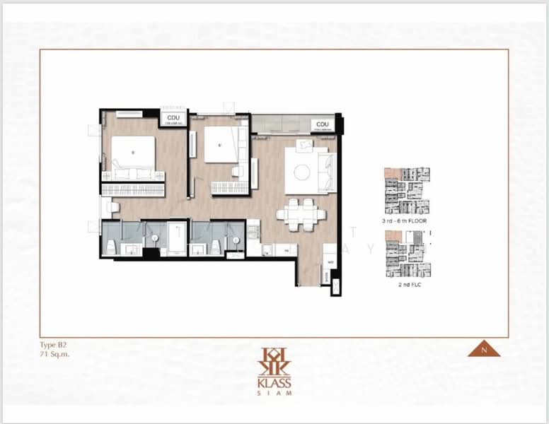 Klass Siam, Bangkok, Rama I Road, Wang Mai, Pathum Wan, Bangkok, 2 Bedrooms, 70 sqm, Condo For Rent, by Tanakrit Chotbuddkayan, 500457133 - DDproperty.com