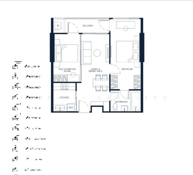 PTY Residence Sai 1, Chon Buri (Pattaya), Nong Pru, Bang Lamung (Pattaya), Chon Buri (Pattaya), 2 Bedrooms, 60 sqm, Condo For Sale, by Kanrutai Dawruang, 500457641 - DDproperty.com