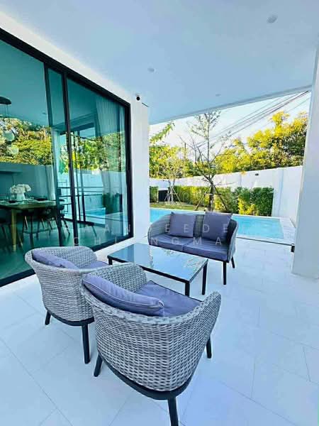 Pool Villa ให้เช่า - ใกล้บิ๊กซีแม่เหียะ เพียง 10 นาที ค่าเช่า 70,000บาท/เดือน รหัสทรัพย์ : No.9P026, เชียงใหม่, สันผักหวาน, หางดง, เชียงใหม่, 150 ตร.ม., บ้านเดี่ยว ให้เช่า, โดย Baandeedee Chiangmai, 500457879 - DDproperty.com