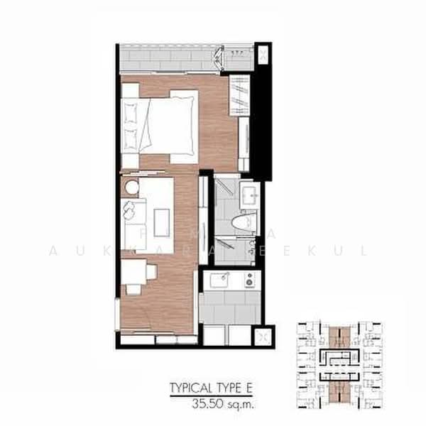 One9Five Asoke-Rama 9, Bangkok, 195 Soi Rama 9 Soi 5, Huai Khwang, Bangkok, 1 Bedroom, 36 sqm, Condo For Sale, by Pemika Aukkaraleekul, 500458482 - DDproperty.com