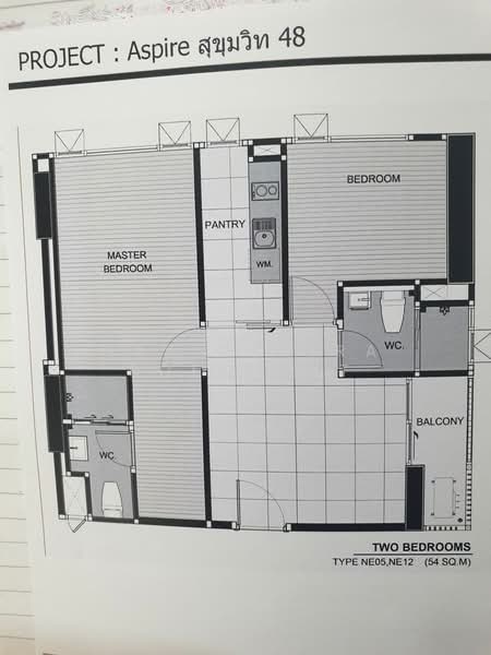 Aspire Sukhumvit 48, Bangkok, Sukhumvit Road, Phra Kanong, Khlong Toei, Bangkok, 2 Bedrooms, 54 sqm, Condo For Sale, by Narinthira Roengrit, 500458704 - DDproperty.com