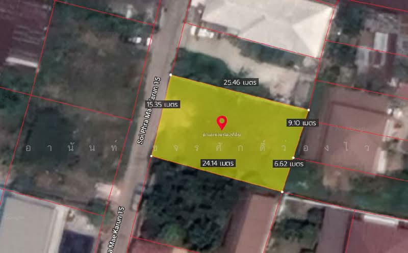 ขาย ที่ดิน ซอยพระแม่การุณ15, นนทบุรี, บ้านใหม่, ปากเกร็ด, นนทบุรี, 374 ตร.ม., ที่ดิน ขาย, โดย อานันท์ ขจรศักดิ์ว่องไว, 500458965 - DDproperty.com