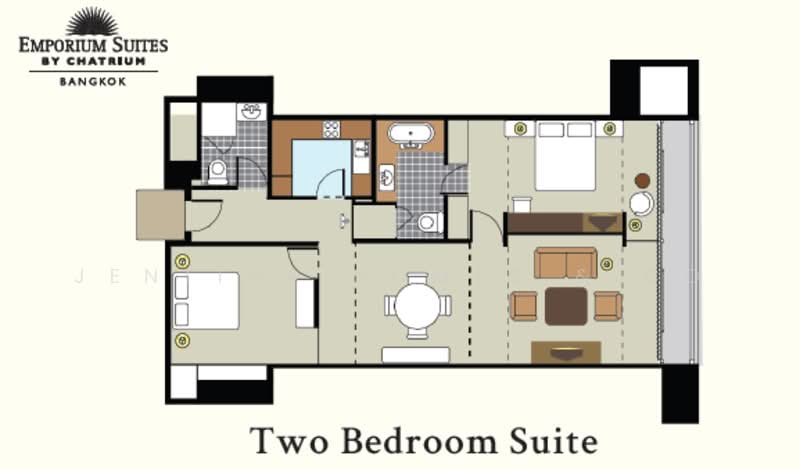 Emporium Suites by Chatrium, Bangkok, 622 Sukhumvit 24 Road, Khong Tan, Khlong Toei, Bangkok, 2 Bedrooms, 135 sqm, Condo For Rent, by Jentina Homes & Co, 500460186 - DDproperty.com