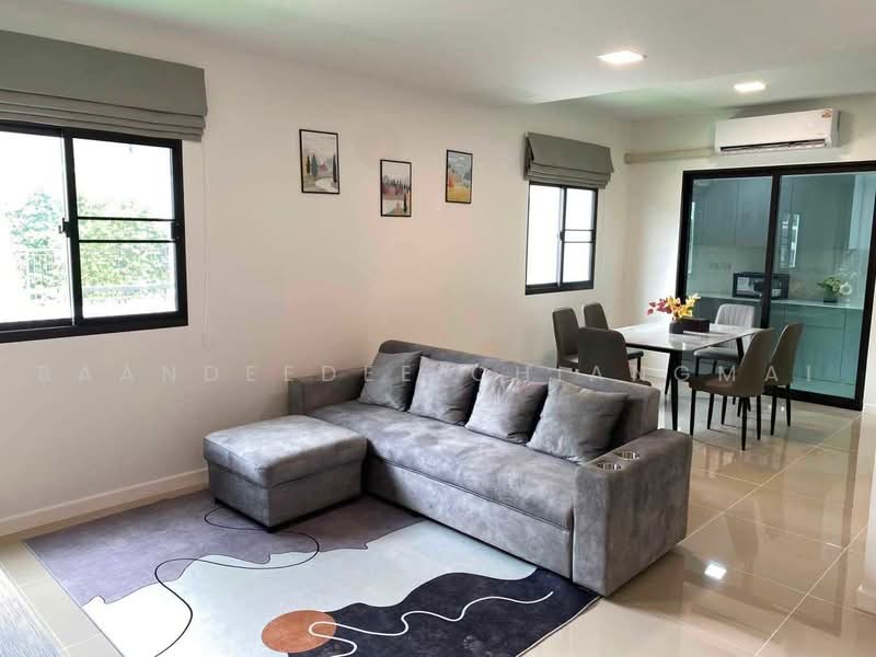 Townhome for rent near Big C Mae Hia, Chiang Mai Rental Price: 30,000 THB / month Property No.9H1084, Chiang Mai, Mae Hia, Muang Chiang Mai, Chiang Mai, 4 Bedrooms, 110 sqm, Townhouse For Rent, by Baandeedee Chiangmai, 500460705 - DDproperty.com