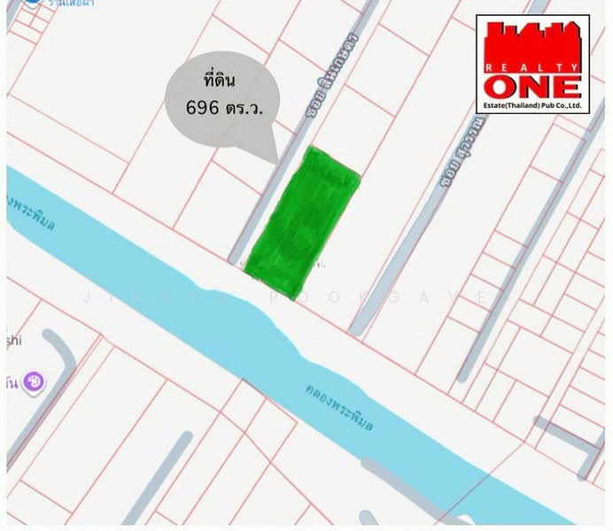 ที่ดินเปล่า 696 ตารางวา ติดน้ำ บางบัวทอง, Nonthaburi, ไทรน้อย-บางกรวย, Bang Bua Thong, Nonthaburi, , 2,784 sqm, Land For Sale, by Jirayu Pookgavet, 500461640 - DDproperty.com