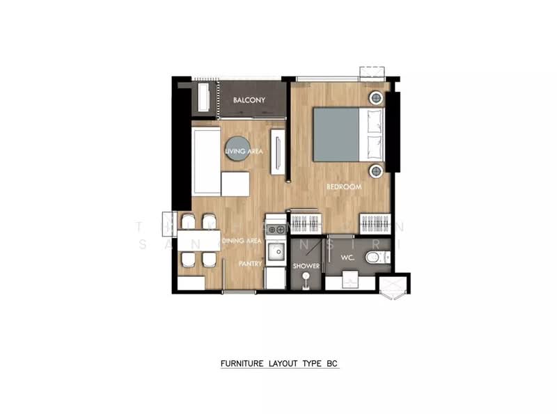 THE CROWN Residences : เดอะ คราวน์ เรสซิเดนท์เซส, กรุงเทพ, พระราม 4, ทุ่งมหาเมฆ, สาทร, กรุงเทพ, 35 ตร.ม., คอนโด ให้เช่า, โดย Thikhamporn Sanguansiri, 500461764 - DDproperty.com