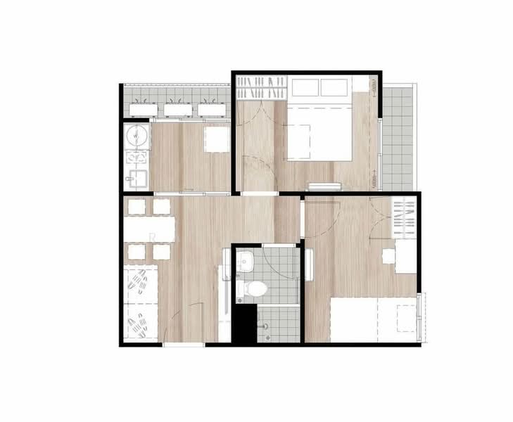 Notting Hill สุขุมวิท 105, กรุงเทพ, 105 Sukhumvit, บางนา, กรุงเทพ, 43 ตร.ม., คอนโด ให้เช่า, โดย Rapeephan, 500463247 - DDproperty.com