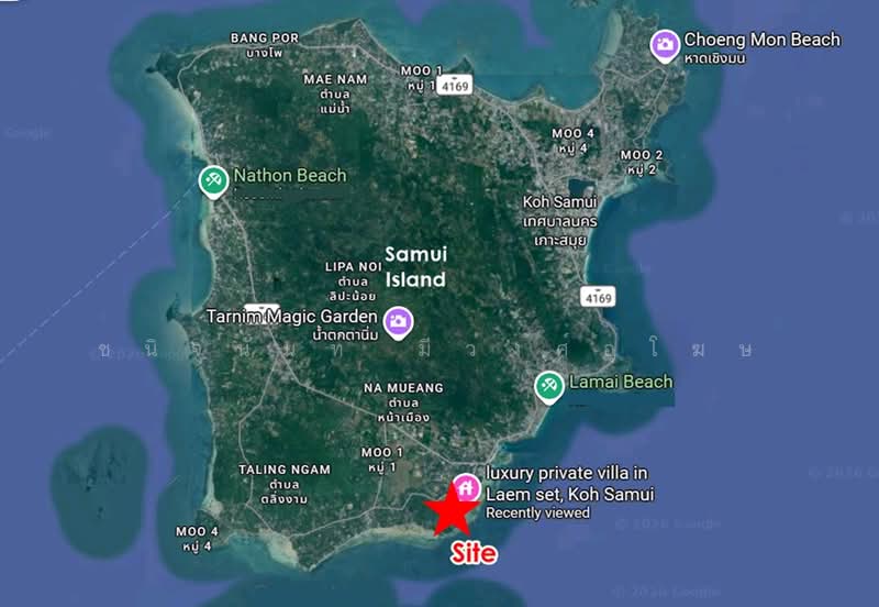 Beachfront Land 6 Rai Samui near Lamai Beach, Surat Thani, แหลมเส็ด, Maret, Ko Samui, Surat Thani, , 9,908 sqm, Land For Sale, by Chanitnun Mewongukote, 500463662 - DDproperty.com