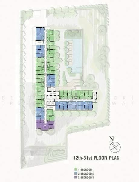 Lumpini Suite Phetchaburi-Makkasan, Bangkok, 1515 Phetchaburi Rd, Makkasan, Ratchathewi, Bangkok, 2 Bedrooms, 41 sqm, Condo For Rent, by Bencharong (Yok) Treerat-a-na-wat, 500464239 - DDproperty.com