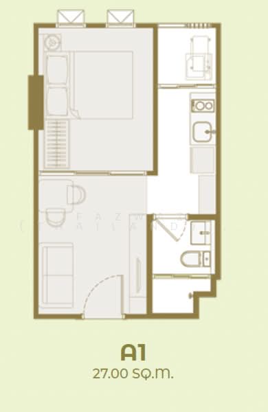 ASPIRE Sukhumvit 103, Bangkok, Bang Na Nuea, Bang Na, Bangkok, Studio, 27 sqm, Condo For Sale, by Fazwaz (Thailand) Co., Ltd., 500464242 - DDproperty.com